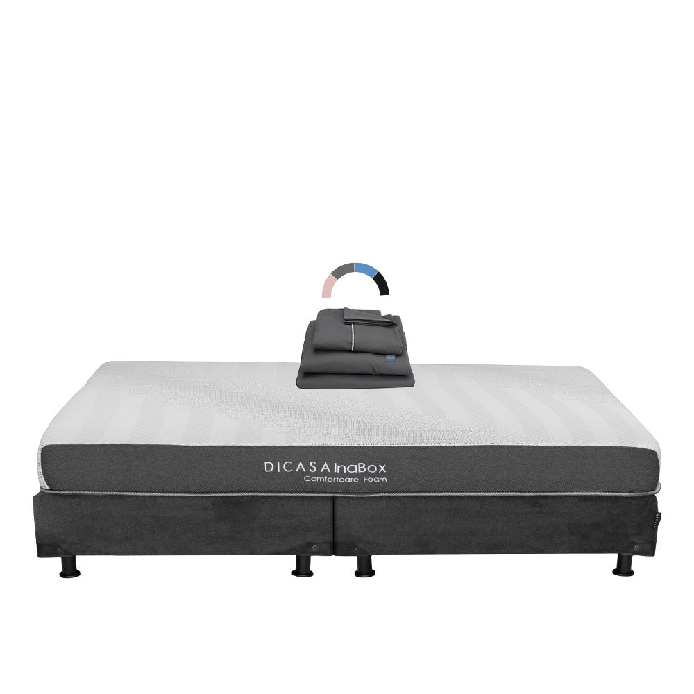 Colchón Restonic InaBox con Box con Ropa de Cama