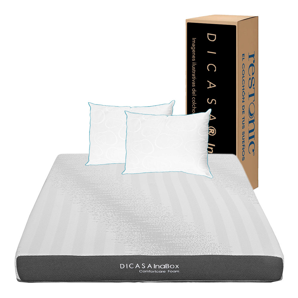 Colchón Restonic InaBox con Ropa de Cama
