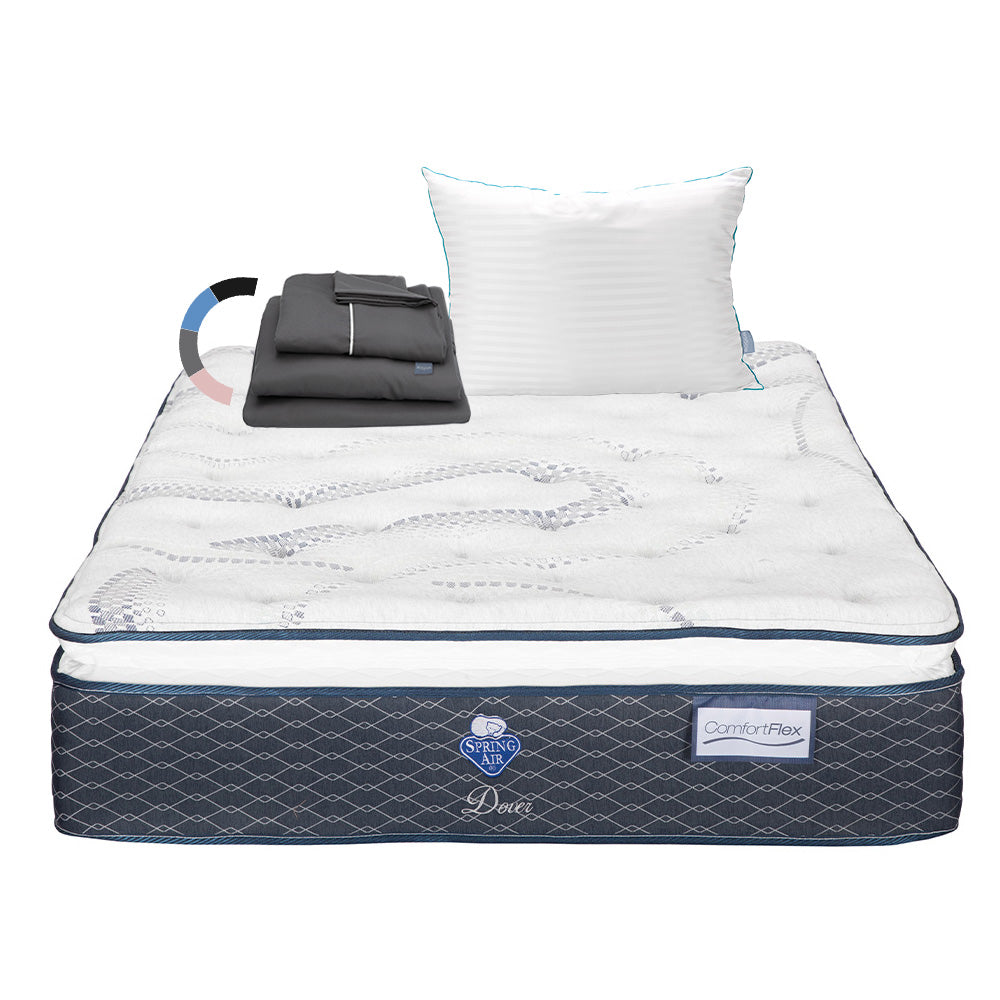 Colchón Spring Air Dover con Ropa de Cama