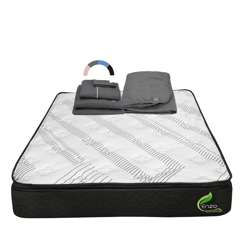 Colchón Enzo con Ropa de Cama