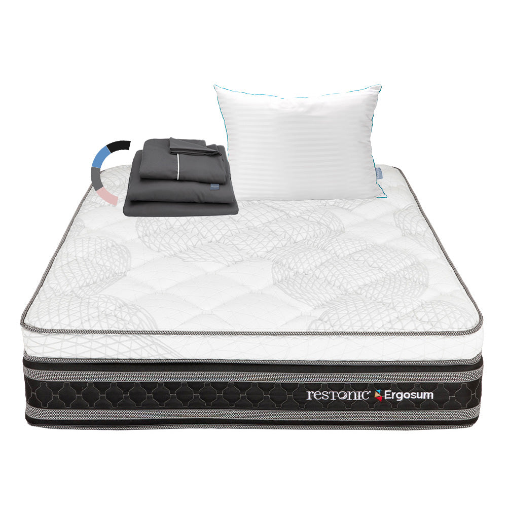 Colchón Restonic Ergosum Con Ropa de Cama