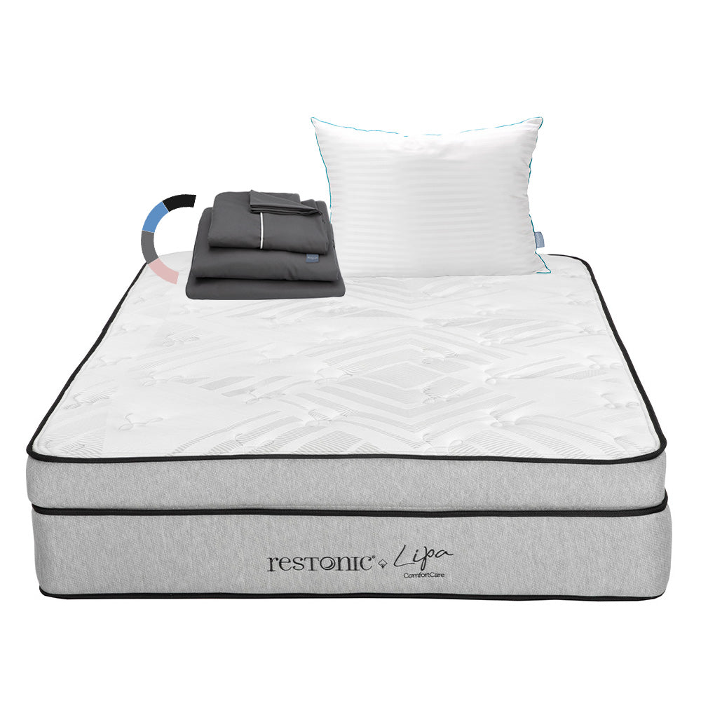 Colchón Restonic Lipa Con Ropa de Cama