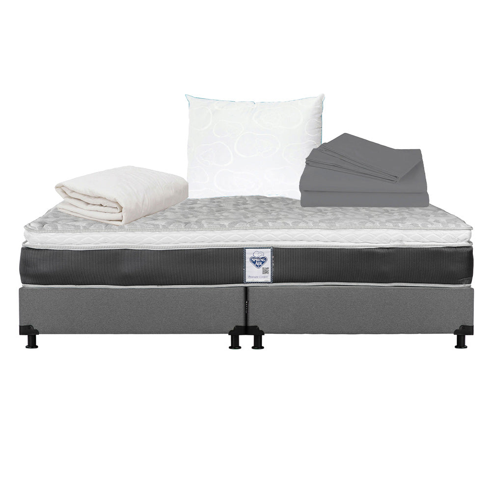 Colchón Spring Air Marte con Box con ropa de Cama