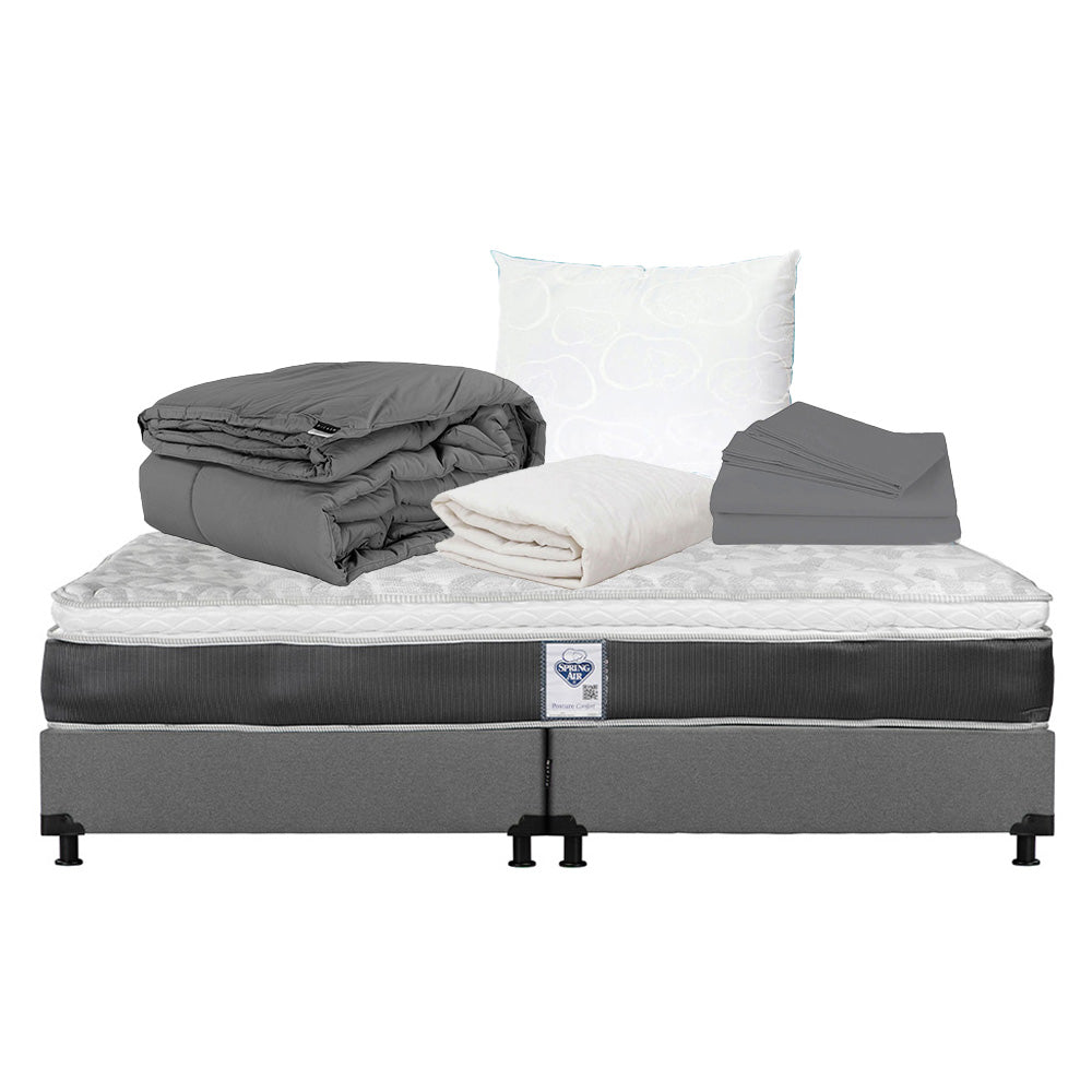 Colchón Spring Air Marte con Box con ropa de Cama