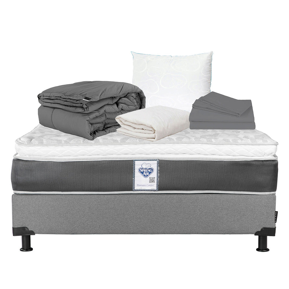 Colchón Spring Air Marte con Box con ropa de Cama
