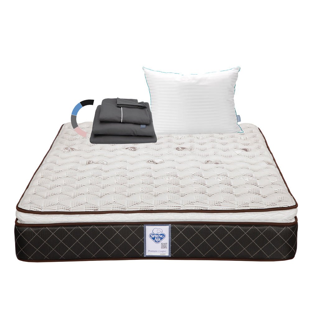 Colchón Spring Air Minesota con Ropa de Cama