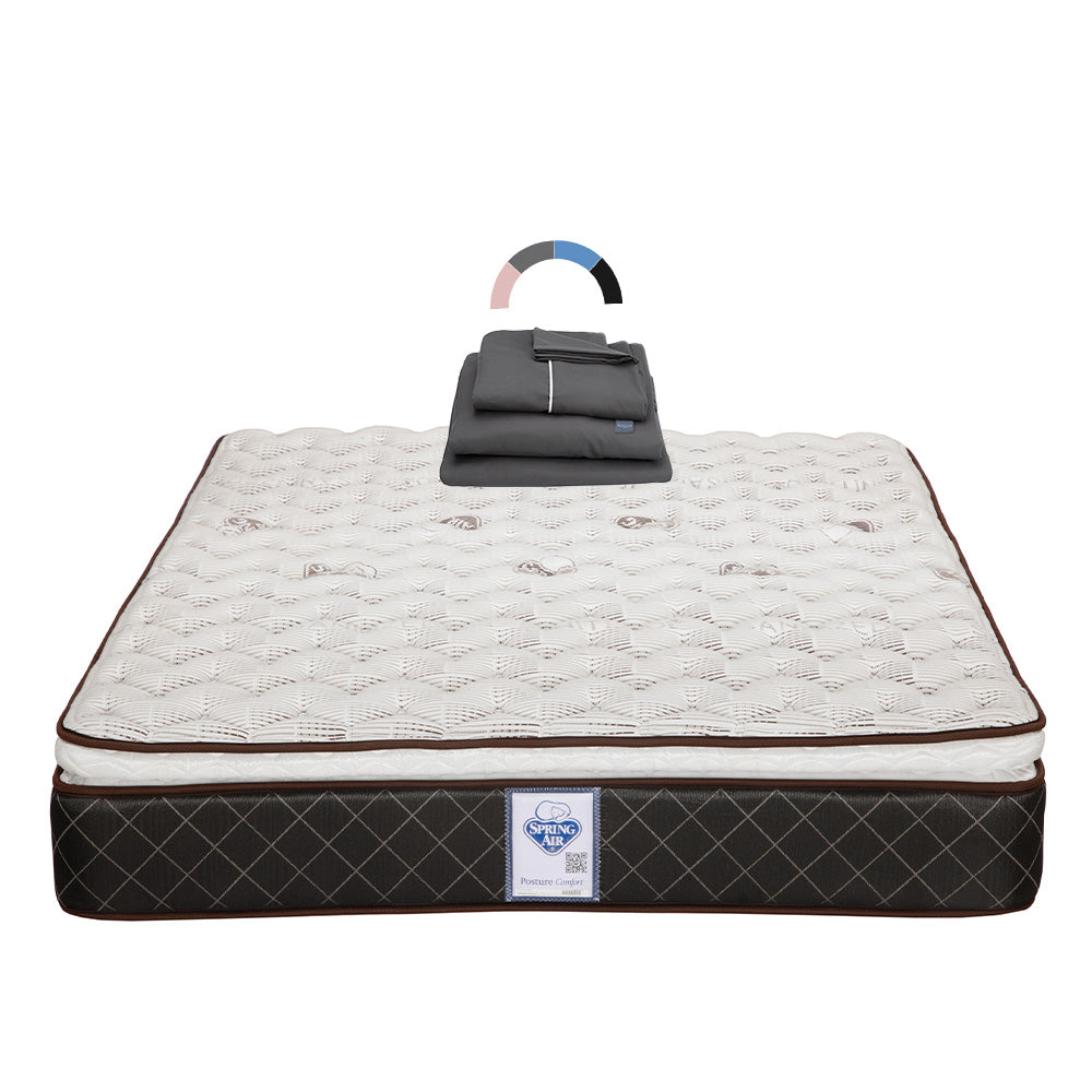 Colchón Spring Air Minesota con Ropa de Cama