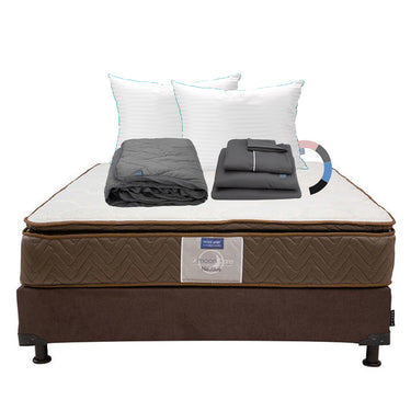 Colchón con Box y Ropa de Cama