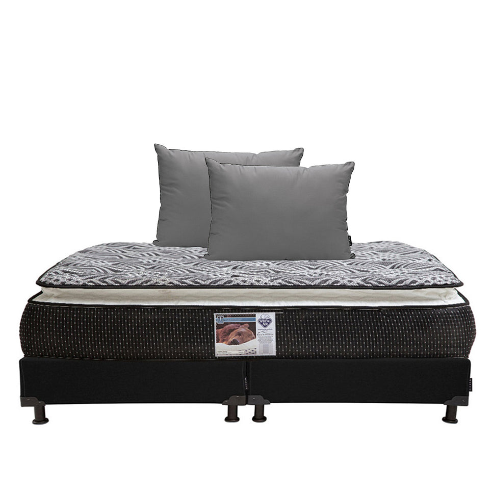 Colchón Spring Air Omega con Box con Ropa de Cama