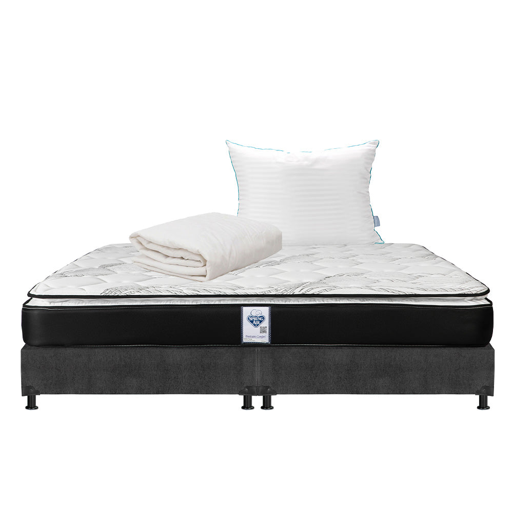 Colchón Spring Air Premier con Box con Ropa de Cama