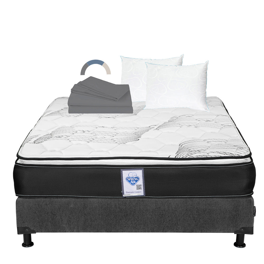 Colchón Spring Air Premier con Box con Ropa de Cama – RoggaHome