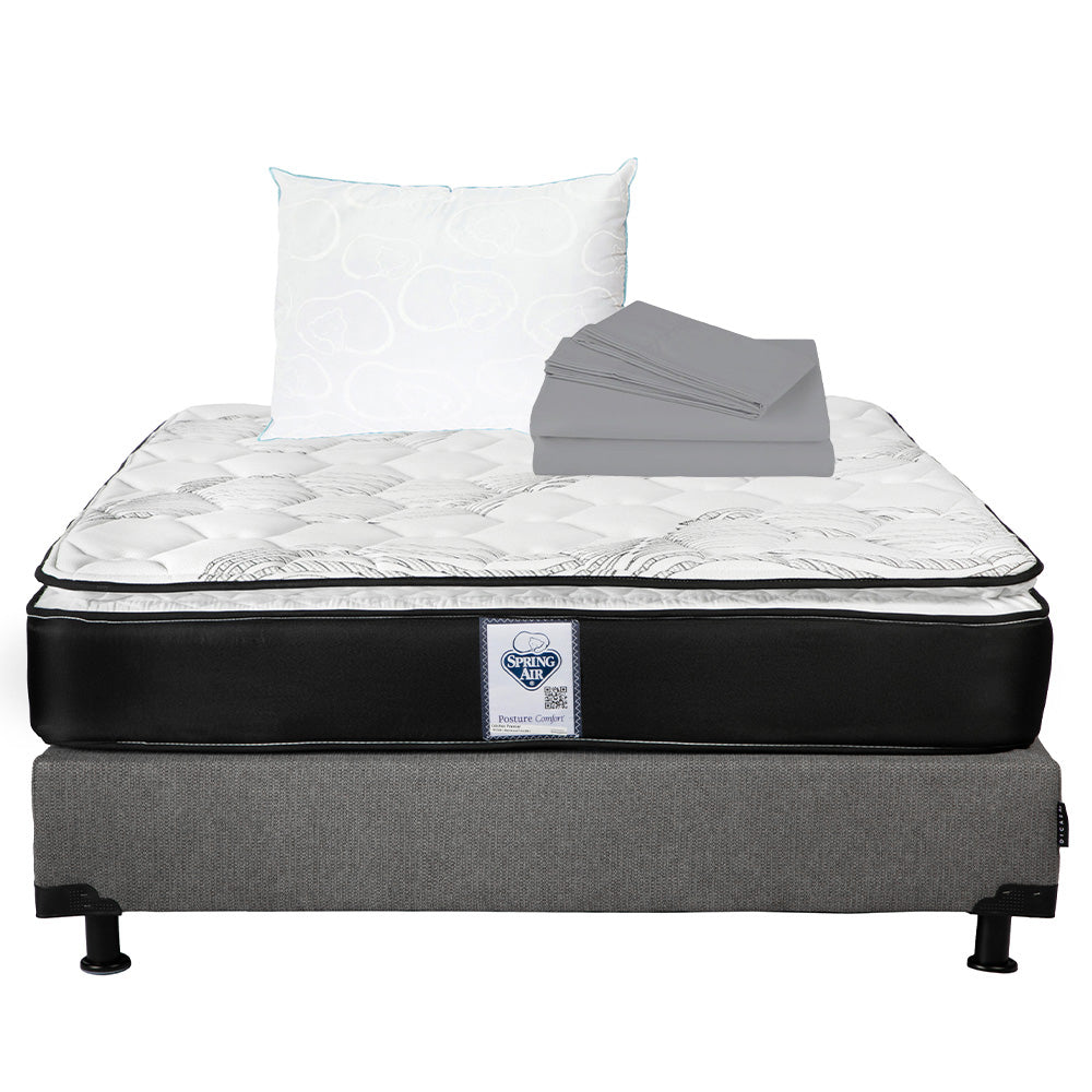 Colchón Spring Air Premier con Box con Ropa de Cama