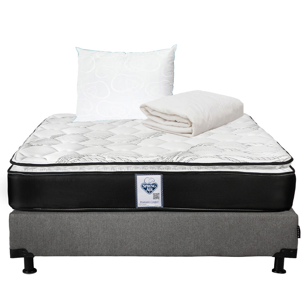 Colchón Spring Air Premier con Box con Ropa de Cama