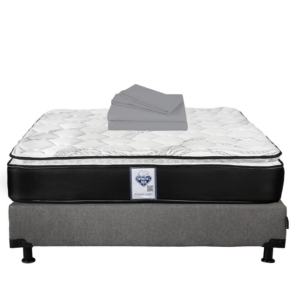 Colchón Spring Air Premier con Box con Ropa de Cama