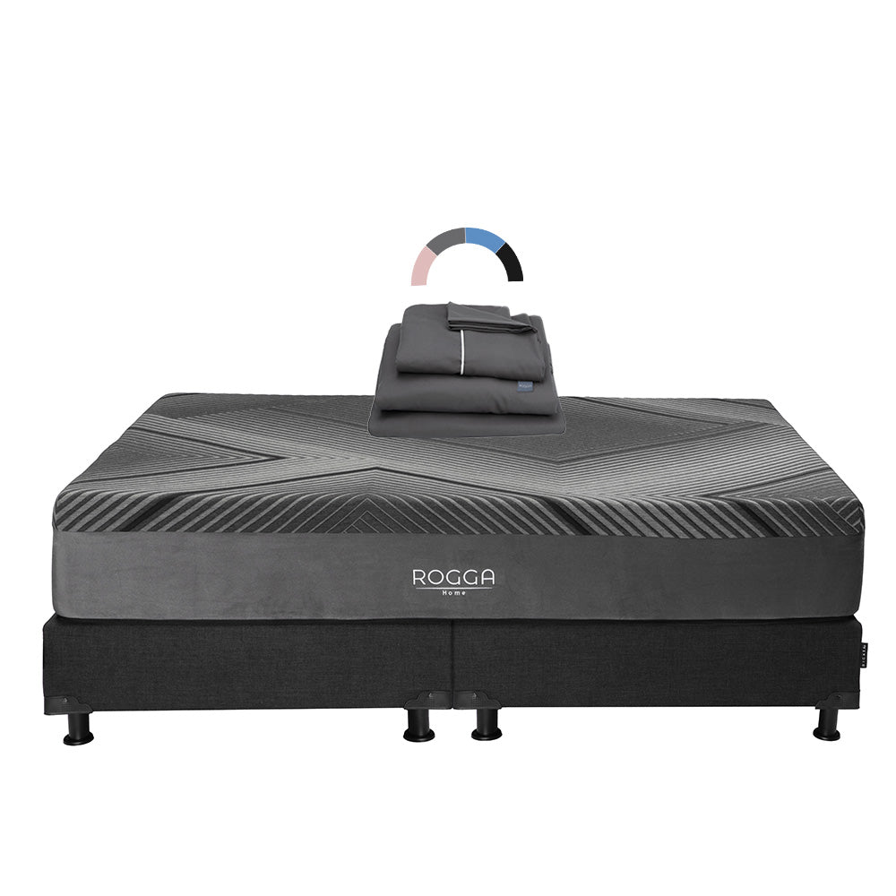 Colchón Rogga con Box con Ropa de Cama