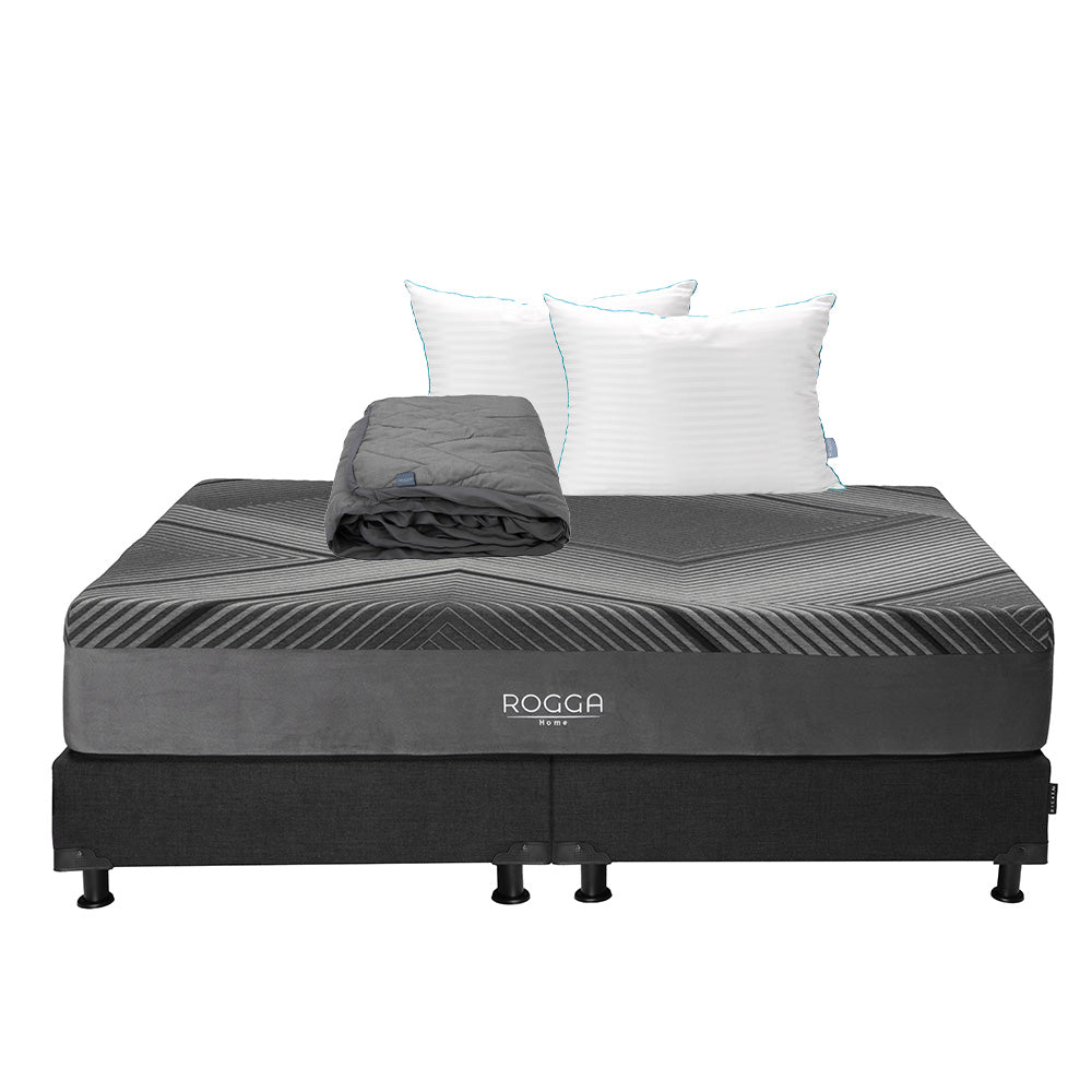 Colchón Rogga con Box con Ropa de Cama