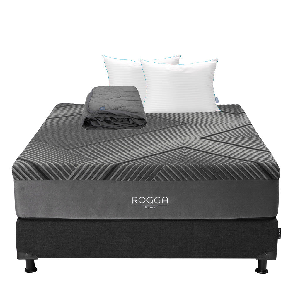 Colchón Rogga con Box con Ropa de Cama