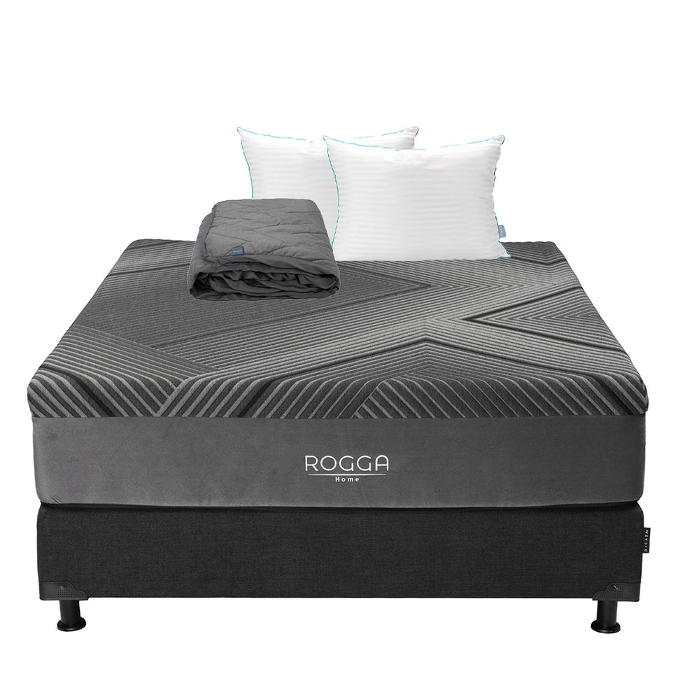 Colchón Rogga con Box con Ropa de Cama