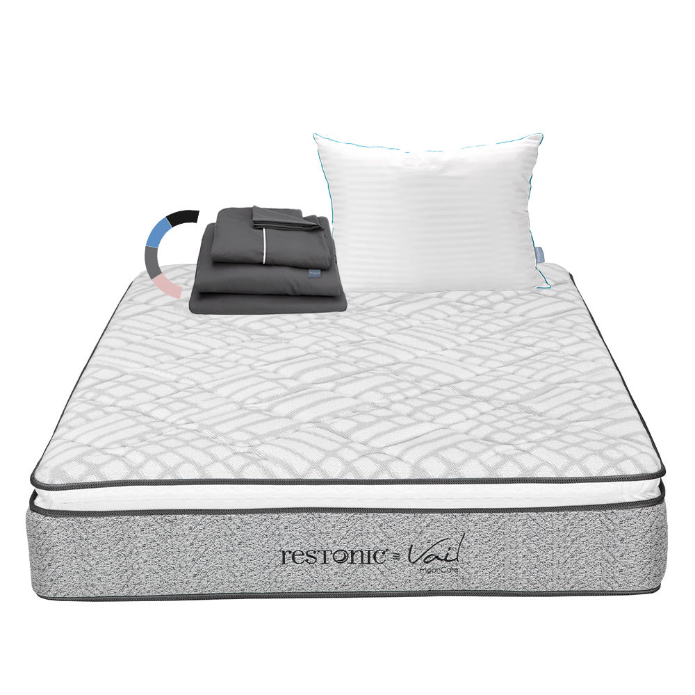 Colchón Restonic Vail con Ropa de Cama