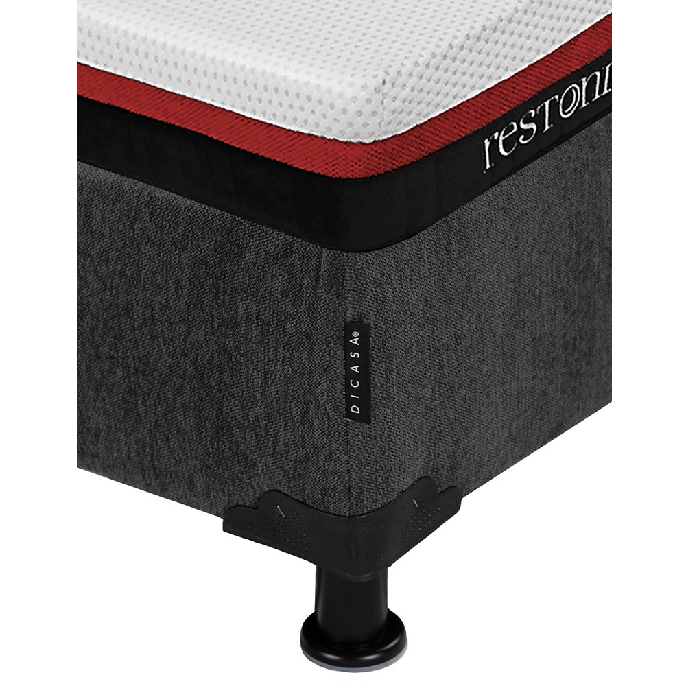 Colchón Restonic Lather con Box con Ropa de Cama