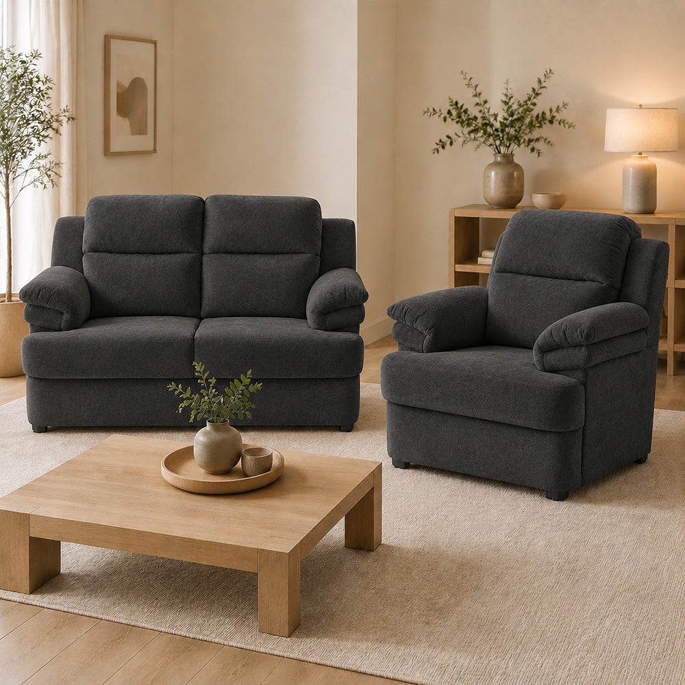 Sala Kendra con Love Seat y Sillón