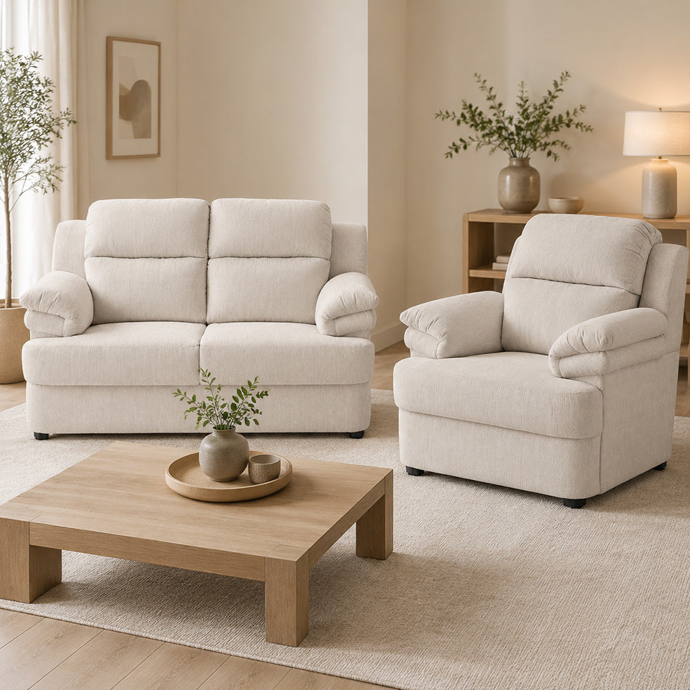 Sala Kendra con Love Seat y Sillón