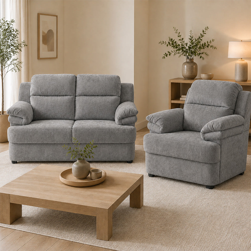 Sala Kendra con Love Seat y Sillón