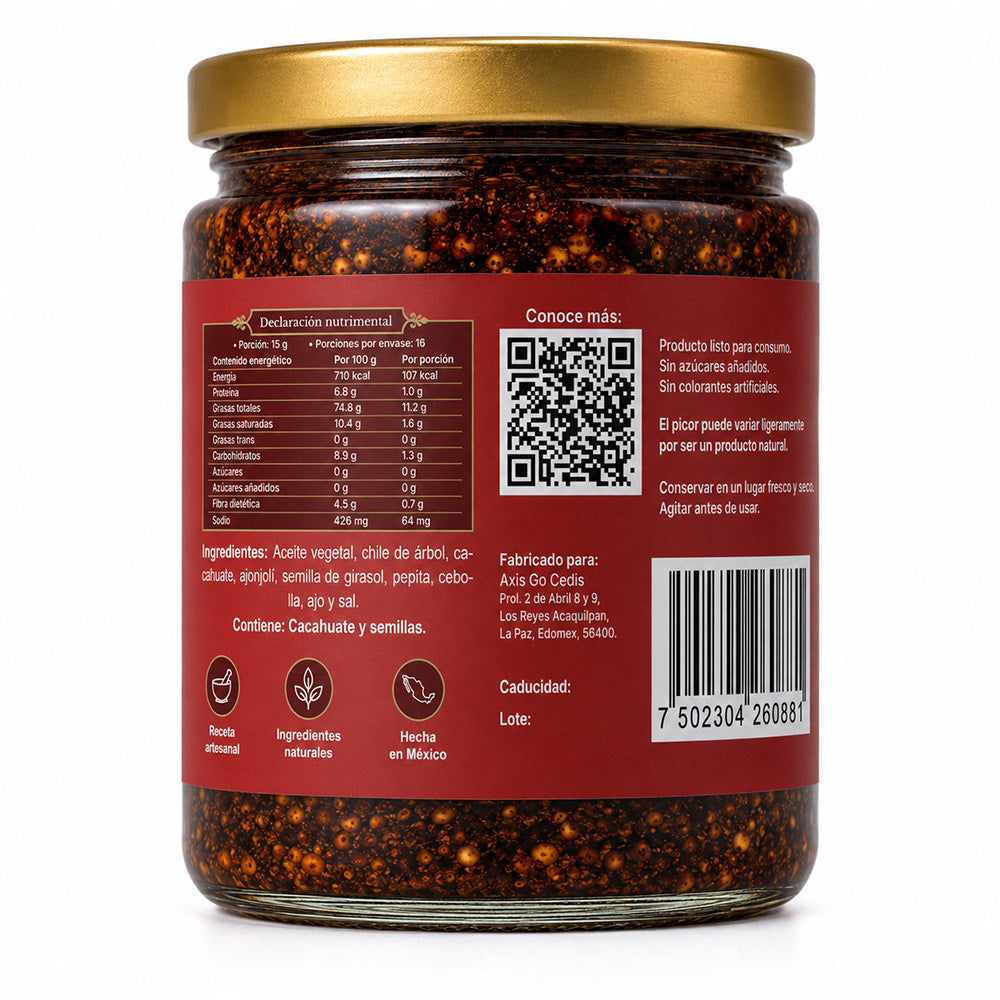 Salsa Machadri Chile de Árbol