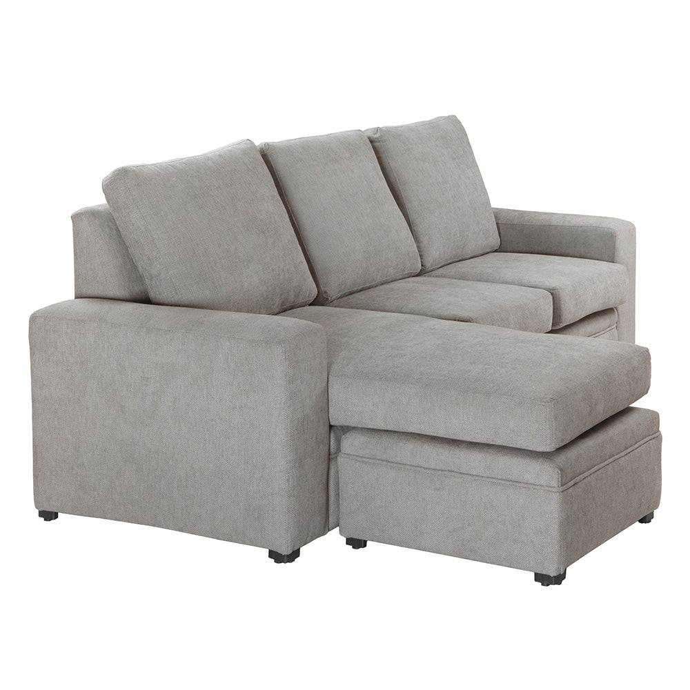 Sofá Chaise con Tabuerete  Canvas