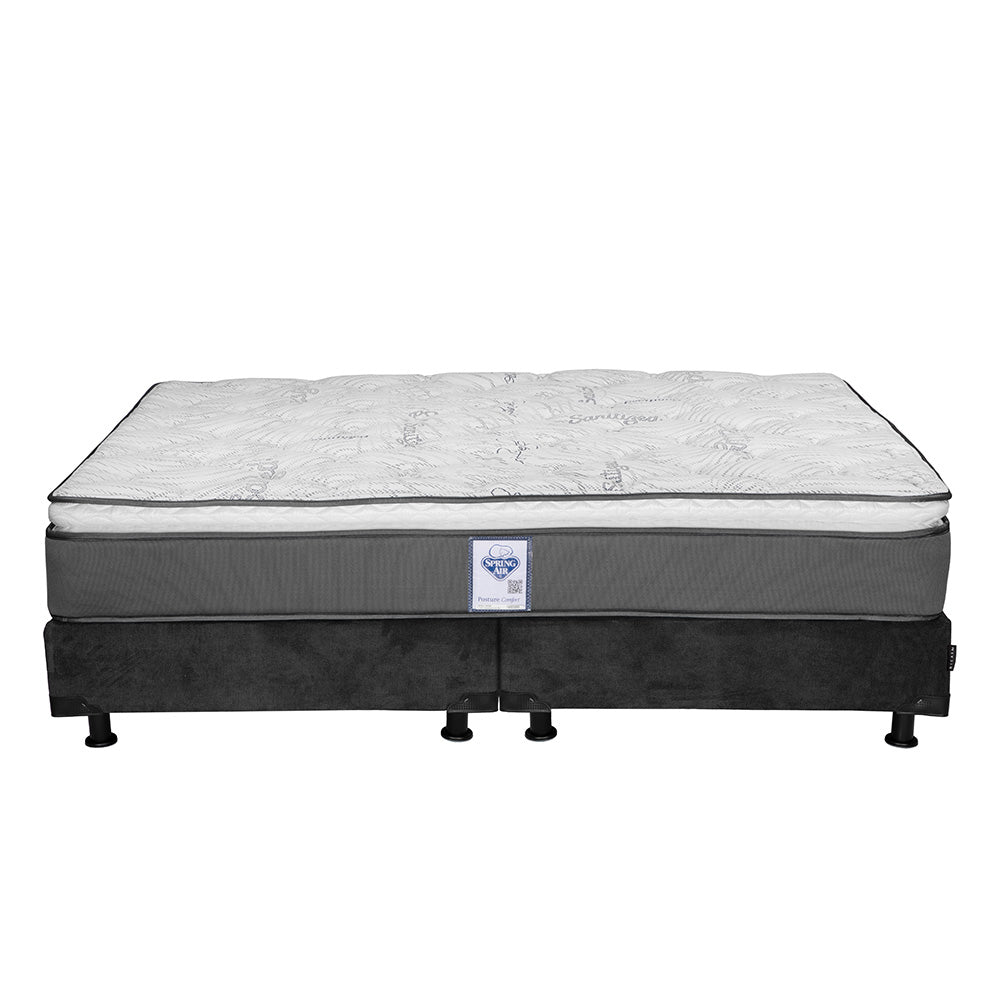 Colchón Spring Air Prestige con Box con Ropa de Cama