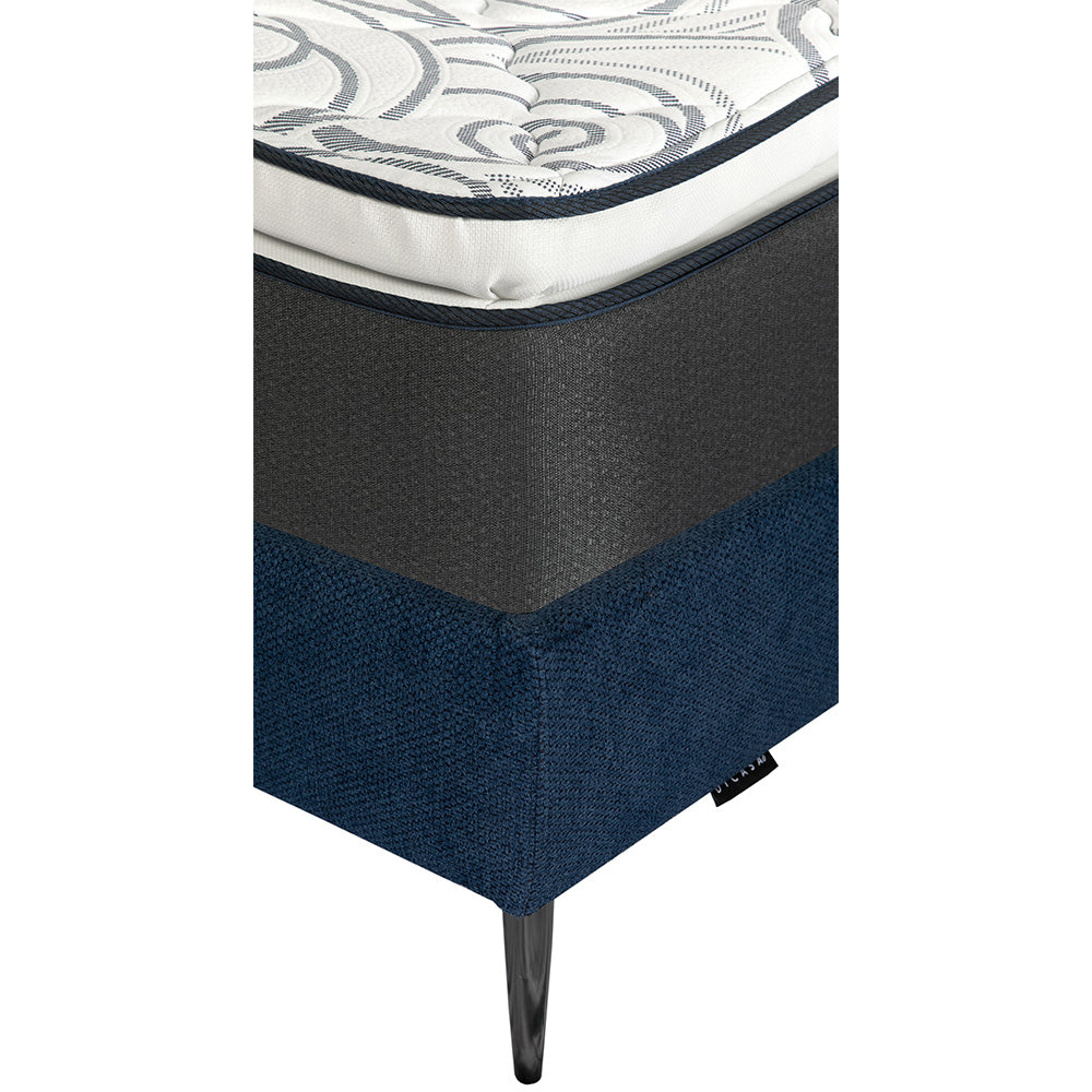 Colchón Restonic Trini con Base Slim y Ropa de Cama