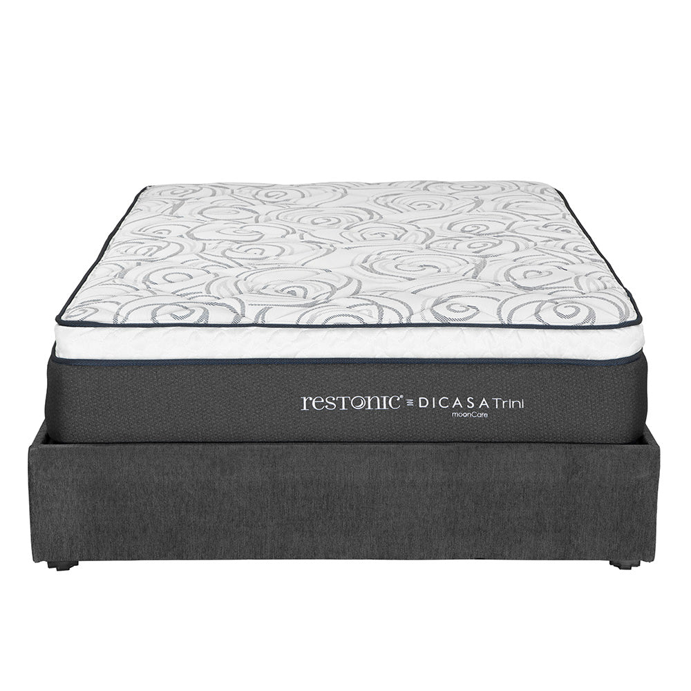 Colchón Restonic Trini con Base Cama y Ropa de Cama