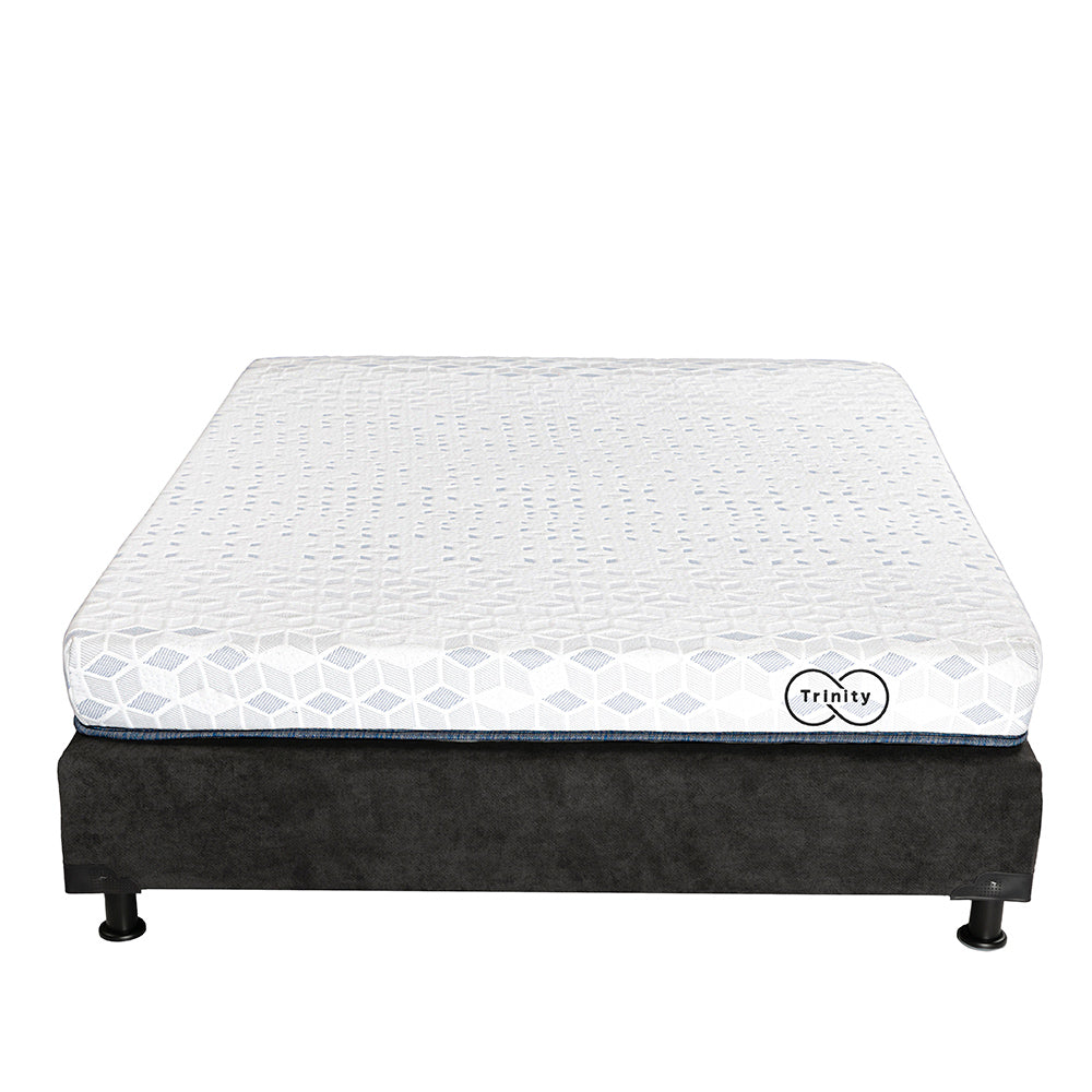 Colchón en Caja Trinity con Box con Ropa de Cama