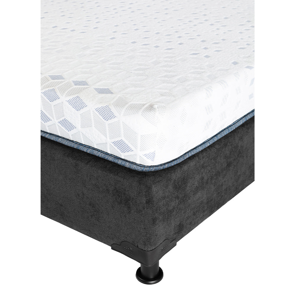 Colchón en Caja Trinity con Box con Ropa de Cama