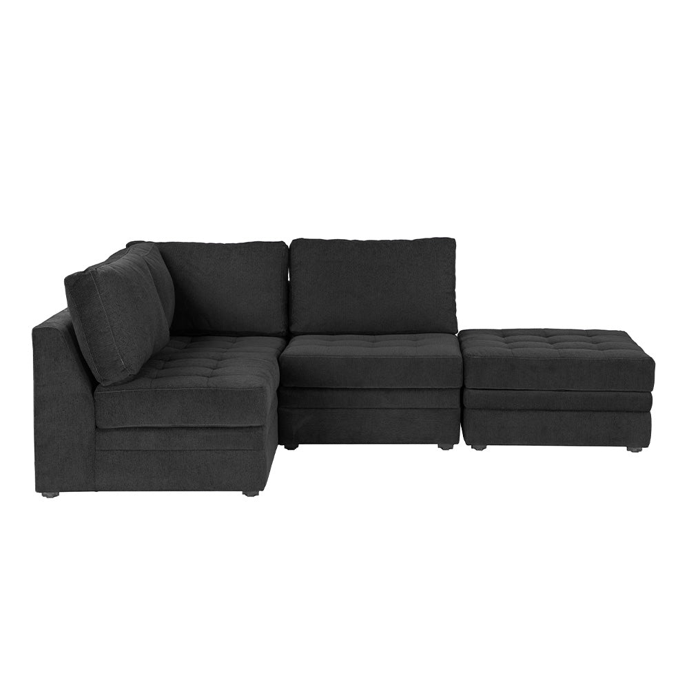 Sala Modular Esquinera Con Taburete Versa